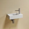 Ceramica Nova Element CN6051RMW Умывальник подвесной прямоугольный (чаша справа, отверстие под смеситель слева), 41.7x21.7, цвет: белый