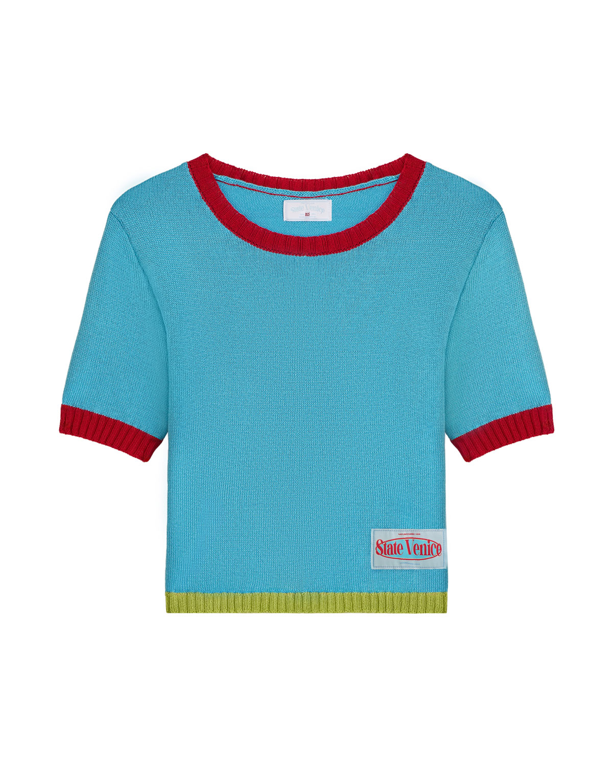 Укороченный трикотажный топ