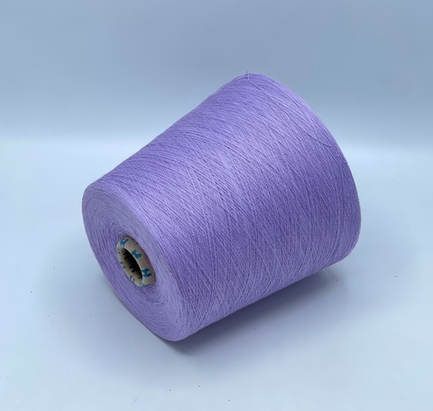 Бобинная пряжа,Cotton combed, 2540м. 100%Хлопок, Сирень(924), 39360