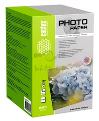 Фотобумага Cactus CS-MA6180500 10x15/180г/м2/500л./белый матовое для струйной печати