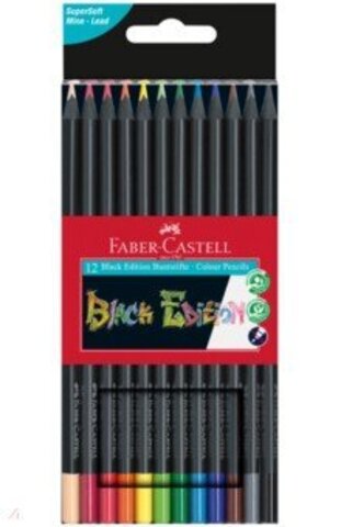 Karandaş 12 rəng Black Edition Fabe Castell