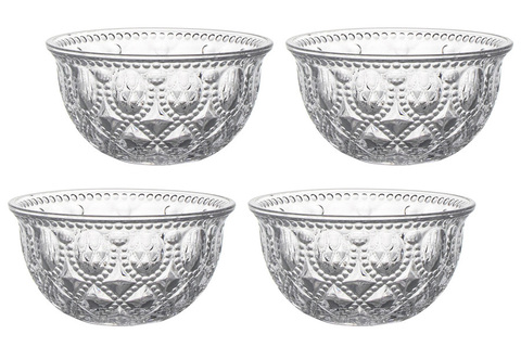 Набор салатников 4шт 400мл WD Lifestyle Dubai прозрачный