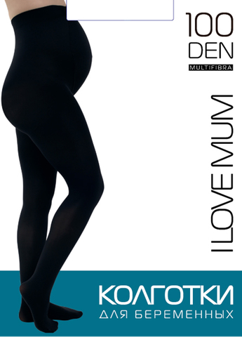 Колготки для беременных Multifibra 100 den; цвет: черный