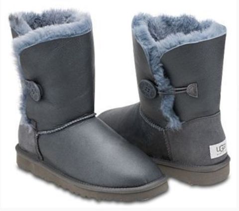 UGG Bailey Button Metallic Grey