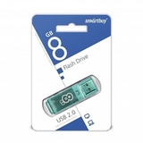 Флешка 8 GB USB 2.0 SmartBuy Glossy (Зеленый)