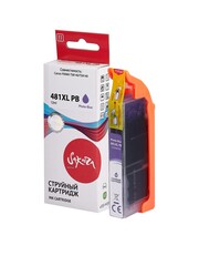 Струйный картридж Sakura 2048C001 (481XL Photo-Black) для Canon PIXMA TS8140, TS9140, водорастворимый тип чернил, фото-голубой, 12 мл., 4700 к.