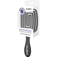 SOLOMEYA Расческа для сухих и влажных волос АРОМАТ ВИНОГРАДА лопатка Solomeya Wet Detangler Brush Paddle Grape, 1 шт.