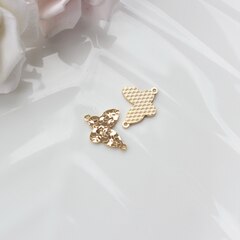 Коннектор Бабочка 15*12 мм, позолота, П588
