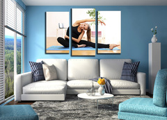 Модульная картина "Утренняя гимнастика"