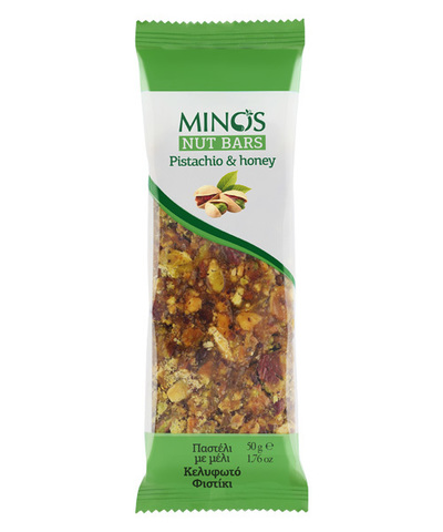 Фисташки и мед. Ореховый батончик Candia Nuts 50гр.