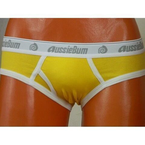 Мужские трусы брифы желтые Aussiebum Patriot brief