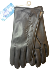 Yongsheng.Эко кожа. Подклад трикотаж-шерсть.Перчатки.Женские.10 шт в упаковке.