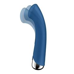 Синий вибратор для G-стимуляции Spinning G-Spot 1 - 17 см. - 