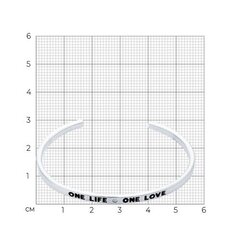 94050400 - Браслет жесткий из серебра ONE LIFE * ONE LOVE