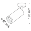 Потолочный светильник Technical Focus C017CW-01GF