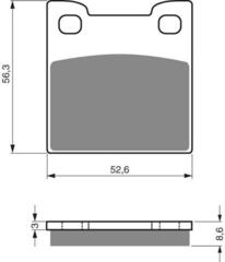 Тормозные колодки дисковые 129 S3