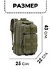 Картинка рюкзак тактический Skully Tactic RWZS29 army green - 2