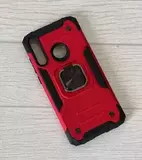 Противоударный чехол Strong Armour Case с кольцом для Huawei Y6р (Красный)
