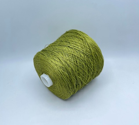 Бобинная пряжа (пр.Италия), art-Canapa, 240м/100гр, 100%Конопля, цвет-Зеленое яблоко,арт.33081