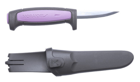 Нож Morakniv Precision стальной, лезвие: 75 mm, прямая заточкаб фиолетовый/черный (12247)