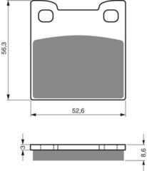 Тормозные колодки дисковые 129 S3