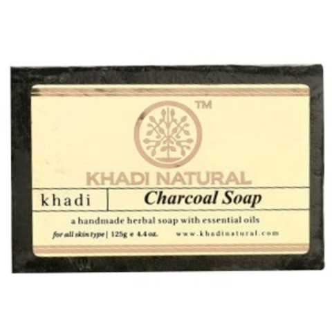 Мыло натуральное Кхади Угольное Khadi Natural Charcoal Soap 125г