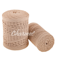 Cream polyester cord 4 mm