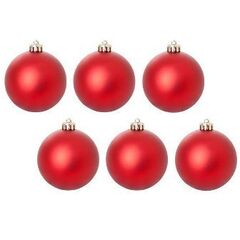 Шары новогодние Фуксия набор 9шт , D-6см