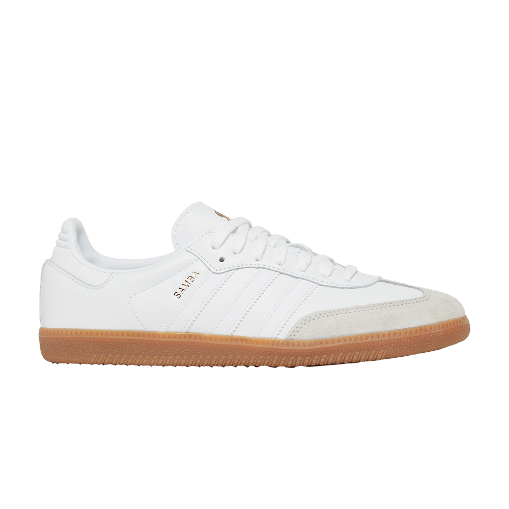 White leather on sale sambas