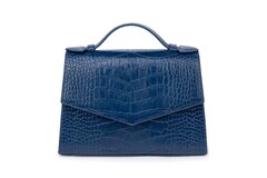 Сумка кросс-боди CROCO синего цвета