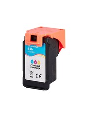 Струйный картридж Sakura 8285B001 (446 Color) для Canon PIXMA MG2440, 2540, 2940, iP2840, водорастворимый тип чернил, триколор, 8 мл., 180 к.