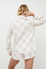 Пижама женская с шортами ARUELLE CAMILLE_Светло-розовый + молочный