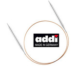 Спицы Addi круговые супергладкие металл 4 мм / 100 см