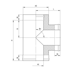 Сэндвич - тройник 90°