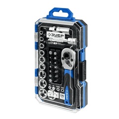 ЗУБР Компакт-27, 27 предм., универсальный набор инструмента, Профессионал (27642-H27)