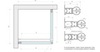 Vegas Glass EP-FIS NOVO 90 02М 01 L Душевой уголок, профиль черный матовый, стекло прозрачное, ручка Quadro