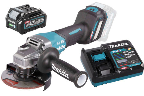 Угловая шлифовальная машина с диском 125 мм XGT® Makita GA029GZ с аккумулятором и зарядным устройством