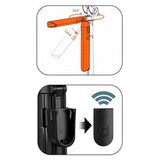 Монопод для селфи Bluetooth + Трипод (Штатив) A61 (длина / высота 80 см) с пультом и ручкой для видеосъемки (Черный)
