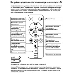 Люстра Светодиодная 07162-0.3-500 WH Белый с Пультом+Диммер+Управление с телефона