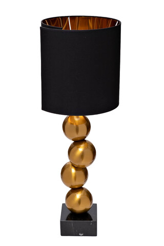 Лампа настольная Garda Decor черно-золотая k2km1254tbr
