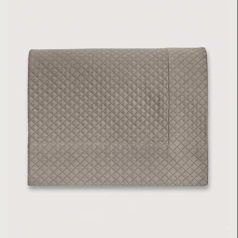 Покрывало из хлопка 240x260 Claire Batiste Atelier CNV серый графит