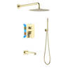Aquatek AQ1273BG AQ1273BG ОБЕРОН Set 4 в 1 душевой комплект, шлиф. золото