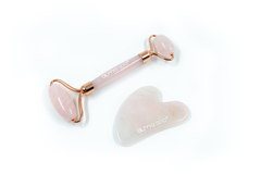 ALMASPA Набор для массажа лица из розового кварца