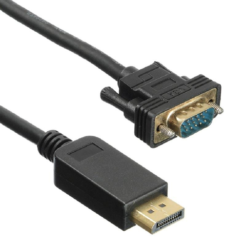 Кабель DisplayPort - VGA, M/M, 3 м, Buro, чер, BHP DPP_VGA-3