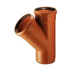 Тройник ПВХ (поливинилхлорид) для наружной канализациии 45гр. Дн 200-110