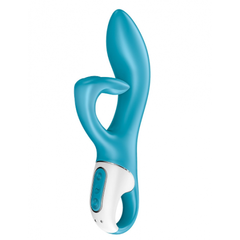 Вибратор-кролик Embrace me berry Satisfyer, бирюзовый