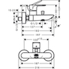 Hansgrohe Rebris S 72440670 Смеситель для ванны (черный матовый)