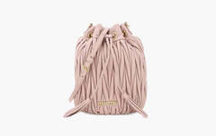 Сумка Miu Miu Matelasse Nappa Leather Bucket Bag "Opal"