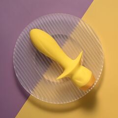 Желтая анальная вибропробка Mellow Yellow - 13,5 см. - 