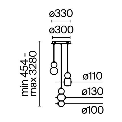 Подвесной светильник Maytoni Drop MOD273PL-L33CH3K